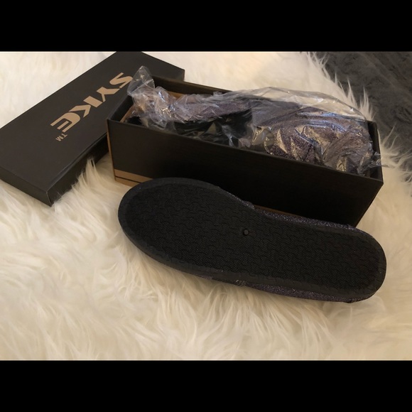 Dark grey/ silver Espadrille flats - Picture 3 of 4